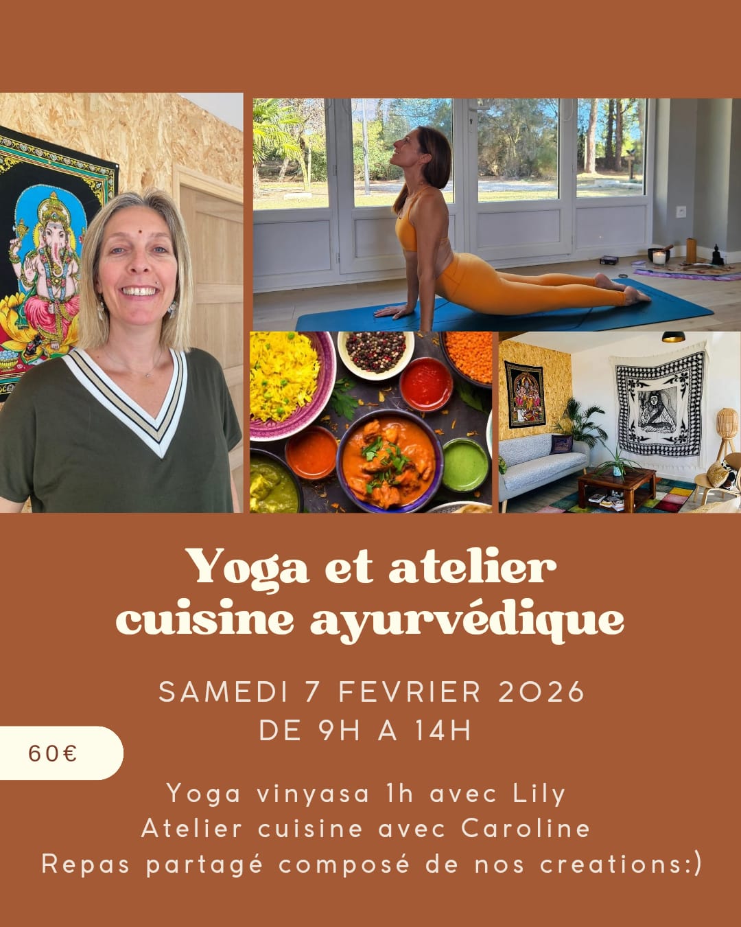 Lire la suite à propos de l’article YOGA ET ATELIER CUISINE ĀYURVÉDIQUE
